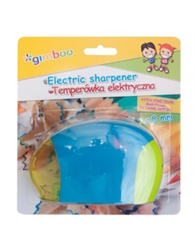 Ascutitoare electrica cu autostart/stop GIMBOO - transparent/galben