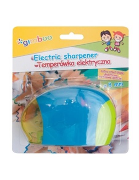 Ascutitoare electrica cu autostart/stop GIMBOO - transparent/galben