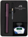 FC201531,Set cadou Faber-Castell Stilou + Cerneala + Convertor grip 2011, Berry