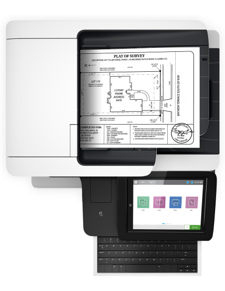 1PV67A,Multifunctionala laser A4 fax mono HP LaserJet Enterprise Flow MFP M528z 1PV67A