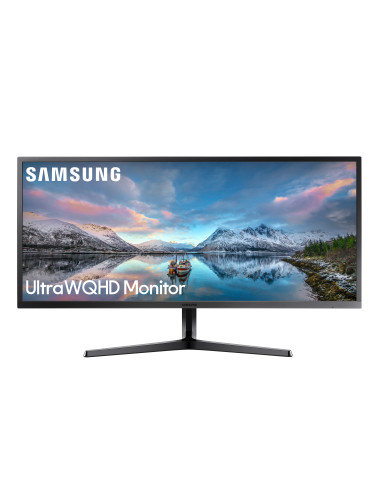 MONITOR Samsung 34 inch, home | office, VA, UWQHD (3440 x 1440), Wide, 300 cd mp, 4 ms, HDMI | DisplayPort, "LS34J550WQRXEN" (in