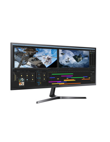 MONITOR Samsung 34 inch, home | office, VA, UWQHD (3440 x 1440), Wide, 300 cd mp, 4 ms, HDMI | DisplayPort, "LS34J550WQRXEN" (in