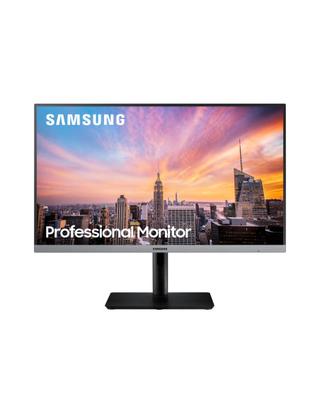 Monitor LED IPS Samsung 23.8", Full HD, HDMI, FreeSync, Negru cu gri