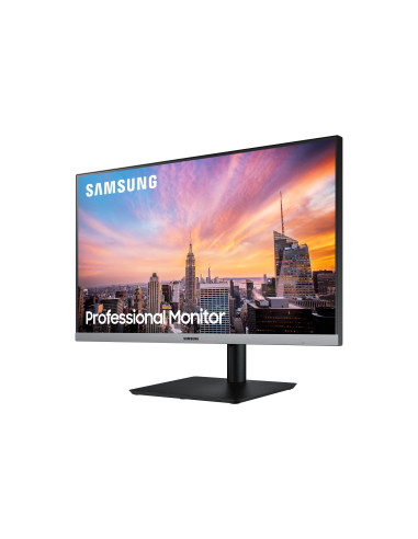 Monitor LED IPS Samsung 23.8", Full HD, HDMI, FreeSync, Negru cu gri