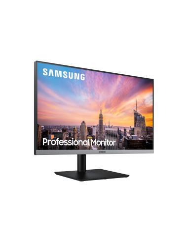 Monitor LED IPS Samsung 23.8", Full HD, HDMI, FreeSync, Negru cu gri