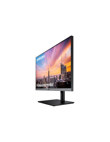 Monitor LED IPS Samsung 23.8", Full HD, HDMI, FreeSync, Negru cu gri