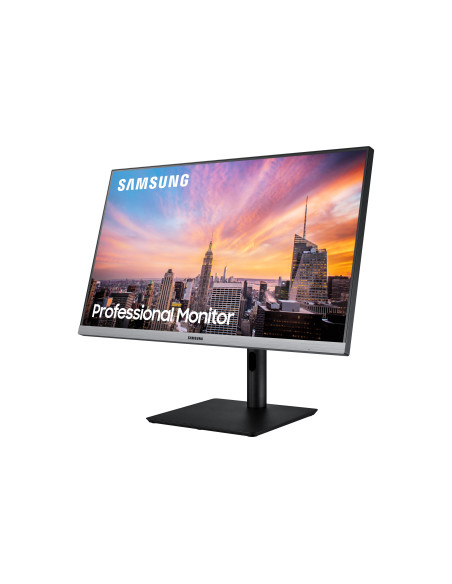 Monitor LED IPS Samsung 23.8", Full HD, HDMI, FreeSync, Negru cu gri