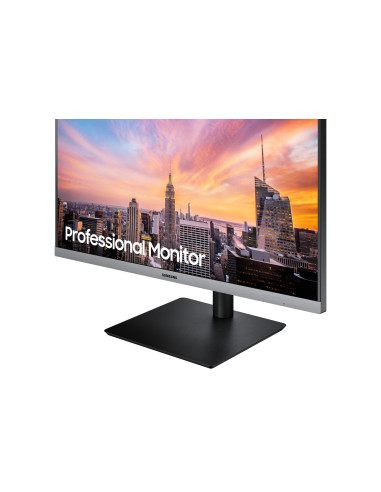 Monitor LED IPS Samsung 23.8", Full HD, HDMI, FreeSync, Negru cu gri