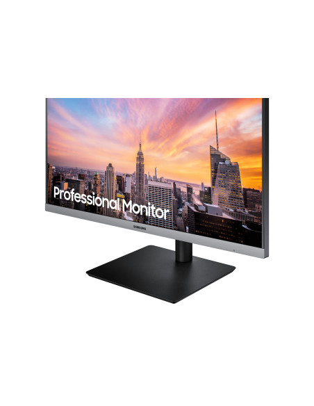 Monitor LED IPS Samsung 23.8", Full HD, HDMI, FreeSync, Negru cu gri