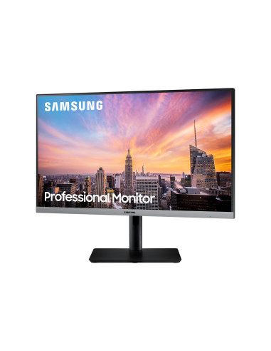 Monitor LED IPS Samsung 23.8", Full HD, HDMI, FreeSync, Negru cu gri