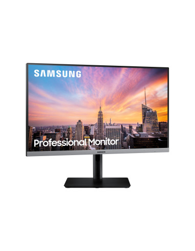 Monitor LED IPS Samsung 23.8", Full HD, HDMI, FreeSync, Negru cu gri