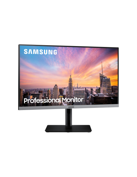 Monitor LED IPS Samsung 23.8", Full HD, HDMI, FreeSync, Negru cu gri