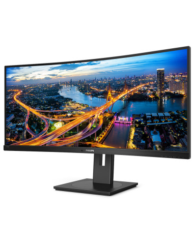 MONITOR PHILIPS 34", multimedia, SVA, UWQHD (3440 x 1440), Wide, curbat, 300 cd mp, 5 ms, HDMI, DisplayPort, "346B1C 00" (includ