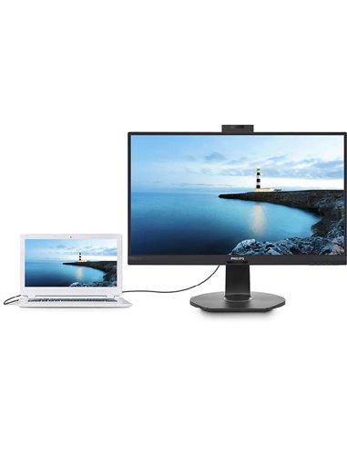 Monitor 23.8" PHILIPS 241B7QUBHEB, USB-C, webcam, FHD 1920*1080, 75 Hz, IPS, 16:9, WLED, 5 ms, 250 c