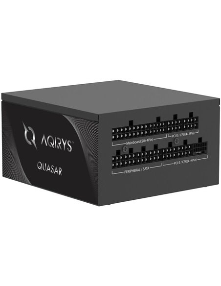 Sursa Aqirys Quasar 1200W 80 Platinum Plus   TECHNICAL DATA  Continuous power: 1200W Form factor: ATX ATX Version: ATX V2.52 (3.