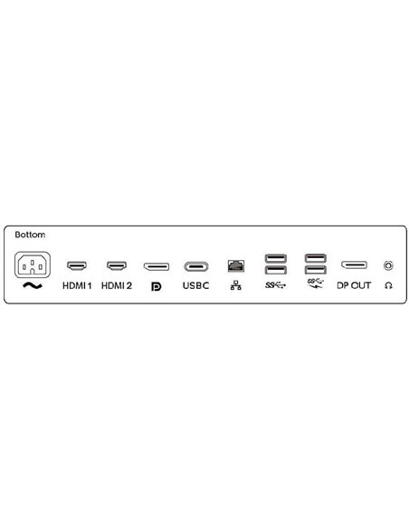 Monitor LED IPS Philips 31.5", 4K UHD, USB-C, Docking station, Webcam, 10 Bits, Display Port, Negru