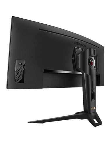 Monitor Gaming Asrock curbat PG34WQ15R2B, diagonala: 34", Aspect: 21:9, anti-glare, Rezolutie: 3440 x 1440, Refresh rate: 165Hz,