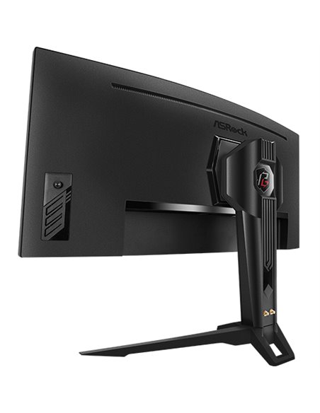 Monitor Gaming Asrock curbat PG34WQ15R2B, diagonala: 34", Aspect: 21:9, anti-glare, Rezolutie: 3440 x 1440, Refresh rate: 165Hz,