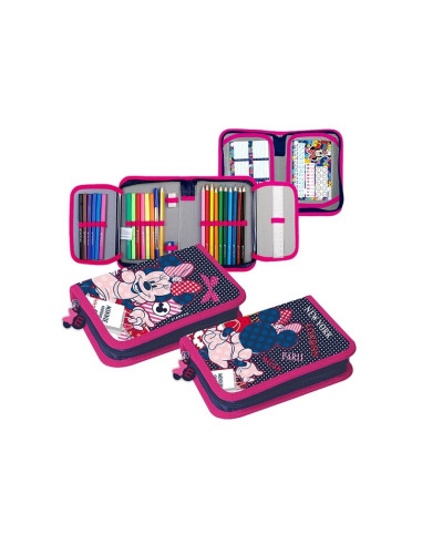 Penar echipat 1 fermoar Minnie, 13,5x20,5x4cm -