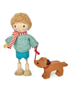 Figurine din lemn - D-ul Goodwood si cainele,ROB-TL8143