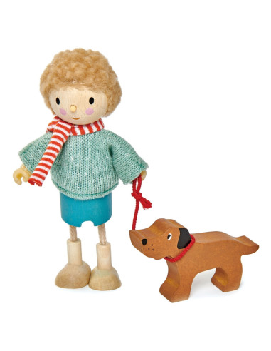 Figurine din lemn - D-ul Goodwood si cainele,ROB-TL8143