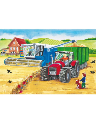 Puzzle Schmidt, La ferma, 3x24 piese,ROB-LIN2168