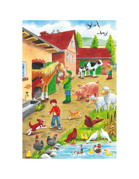 Puzzle Schmidt, La ferma, 3x24 piese,ROB-LIN2168