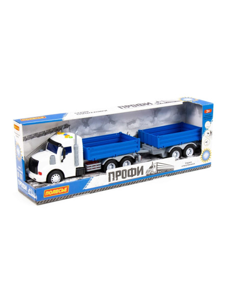 Camion + remorca, cu lumina si sunet, 53.5x11.5x18.5 cm