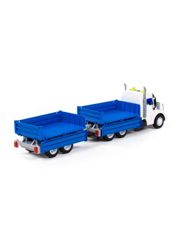 Camion + remorca, cu lumina si sunet, 53.5x11.5x18.5 cm