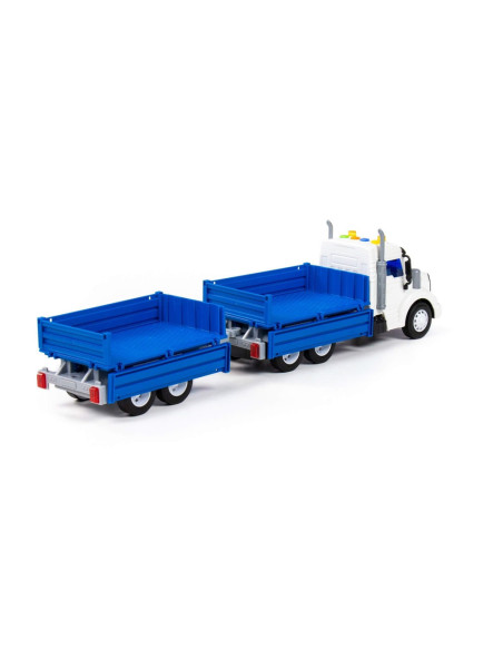 Camion + remorca, cu lumina si sunet, 53.5x11.5x18.5 cm