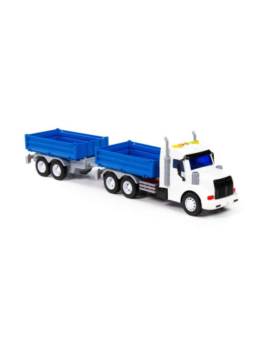 Camion + remorca, cu lumina si sunet, 53.5x11.5x18.5 cm