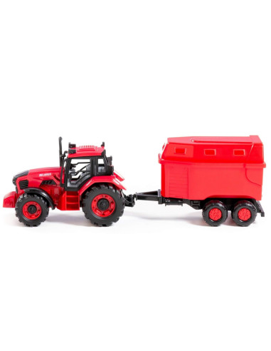 Tractor cu remorca animale, 40x11.5x17 cm, Polesie,ROB-91499