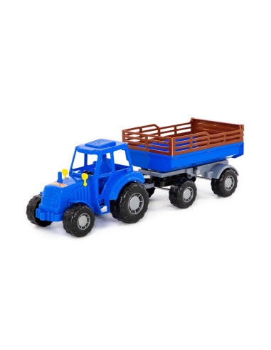 Tractor cu remorca, 43.8x13.4x13.5 cm, Polesie,ROB-84781