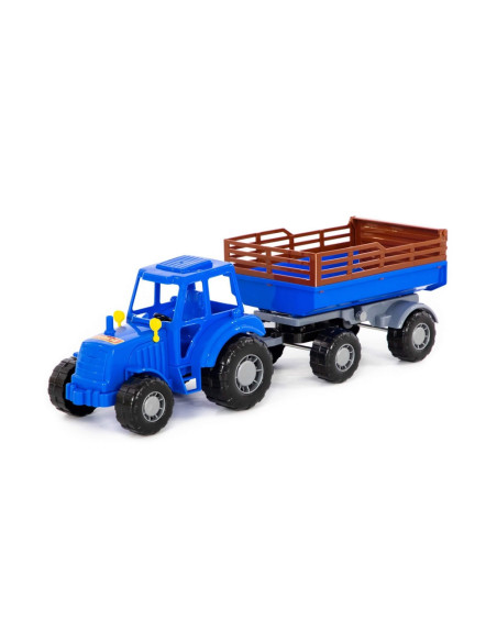 Tractor cu remorca, 43.8x13.4x13.5 cm, Polesie,ROB-84781