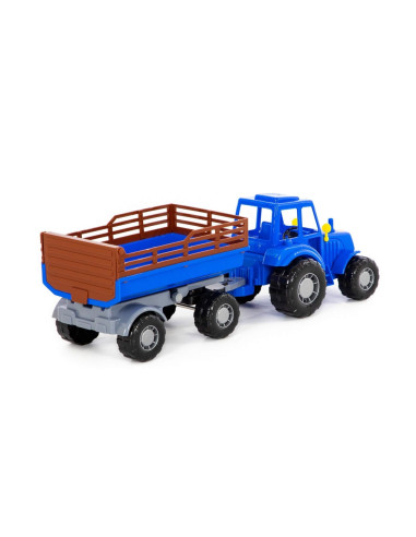 Tractor cu remorca, 43.8x13.4x13.5 cm, Polesie,ROB-84781