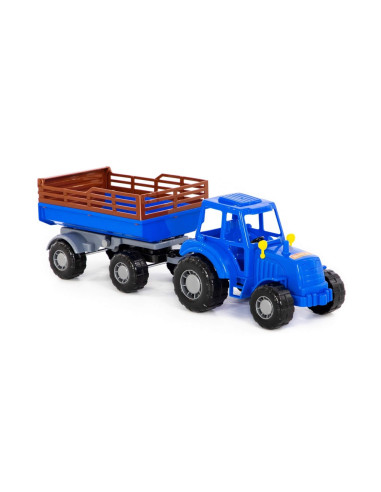Tractor cu remorca, 43.8x13.4x13.5 cm, Polesie,ROB-84781