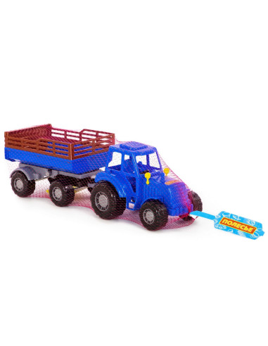 Tractor cu remorca, 43.8x13.4x13.5 cm, Polesie,ROB-84781
