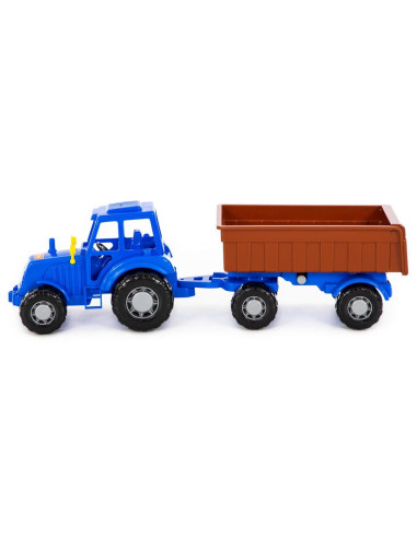 Tractor cu remorca, 44.7x13.4x13.5 cm, Polesie,ROB-84774