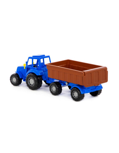 Tractor cu remorca, 44.7x13.4x13.5 cm, Polesie,ROB-84774