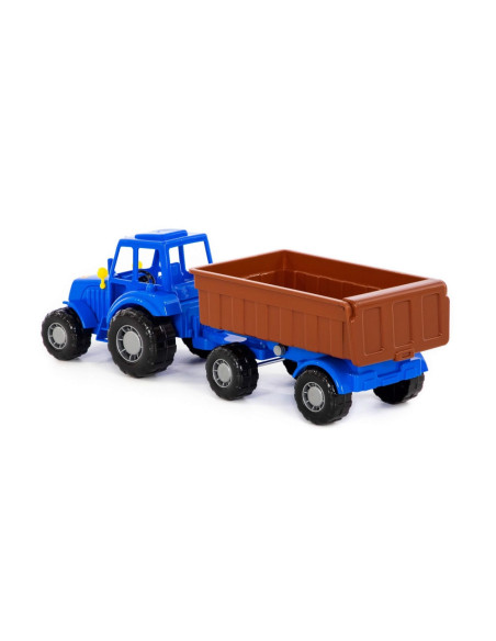 Tractor cu remorca, 44.7x13.4x13.5 cm, Polesie,ROB-84774