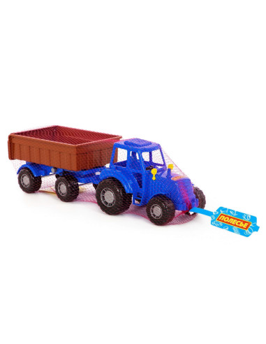Tractor cu remorca, 44.7x13.4x13.5 cm, Polesie,ROB-84774