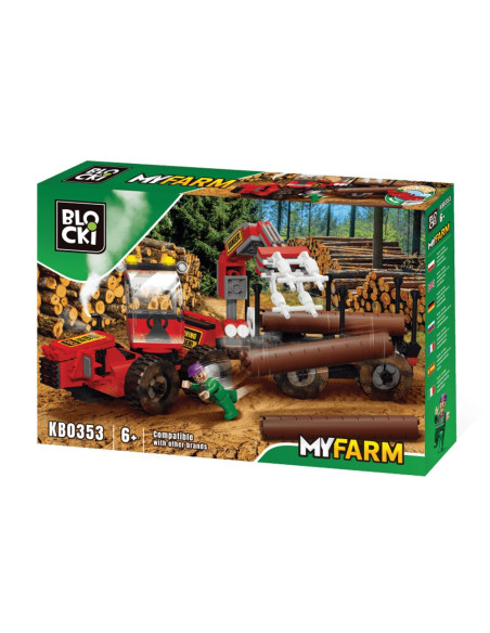 Blocki My Farm, Camion forestier, 241 piese,ROB-KB0353