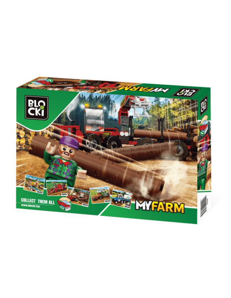 Blocki My Farm, Camion forestier, 241 piese,ROB-KB0353