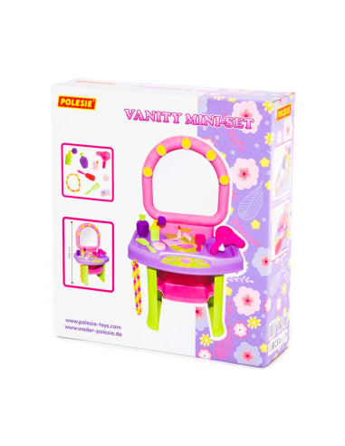 Masuta machiaj cu accesorii, Polesie,ROB-58799