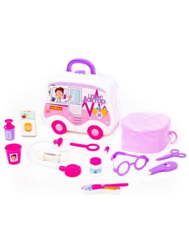 Set doctor in gentuta, 26.6x9.8x21.7 cm, Polesie,ROB-94230