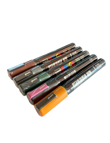 Set 5 Markere UNI POSCA PC-5M, 1.8 - 2.5 mm, POS29-PC5M
