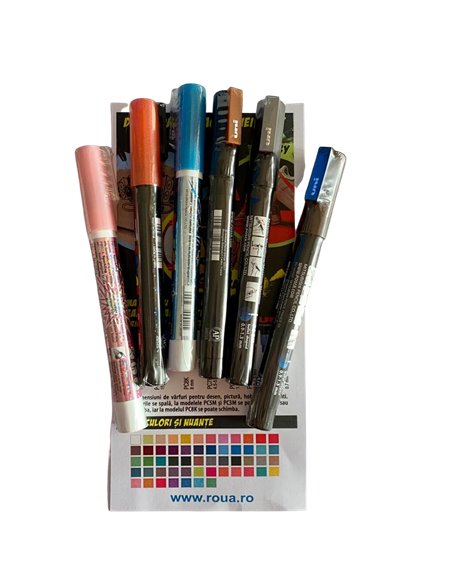 Set 6 Markere UNI POSCA PC-3M, 0.9 - 1.3 mm, POS30-PC3M