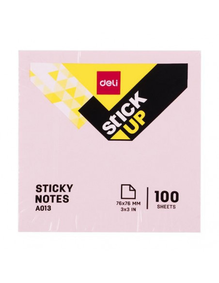 NOTES ADEZIV 76*51MM DIV. CULORI PASTEL DELI,DLEA01203