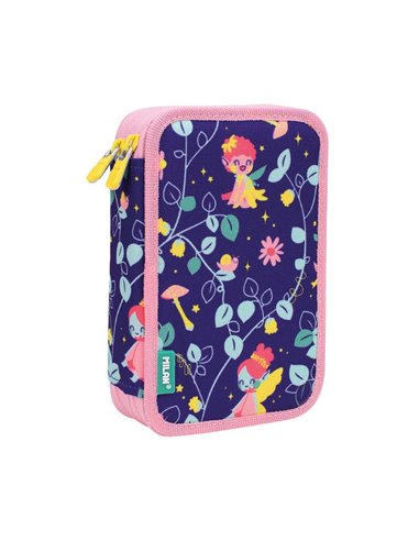 Penar echipat cu 2 fermoare 1264FR MILAN, Lilac