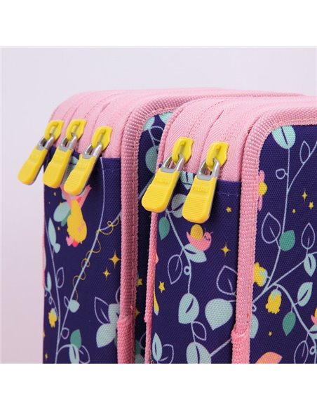 Penar echipat cu 2 fermoare 1264FR MILAN, Lilac
